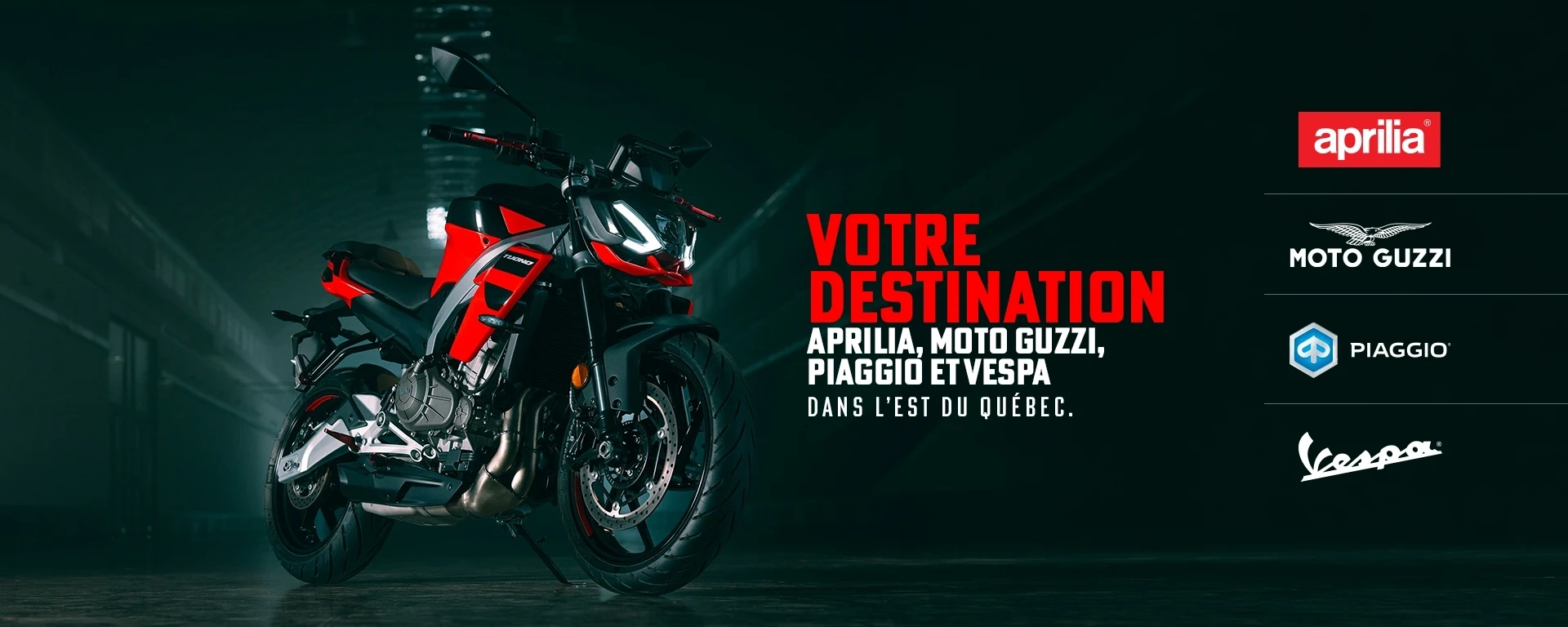 Votre destination Aprilia, Moto Guzzi et Vespa dans l’Est du Québec. alt