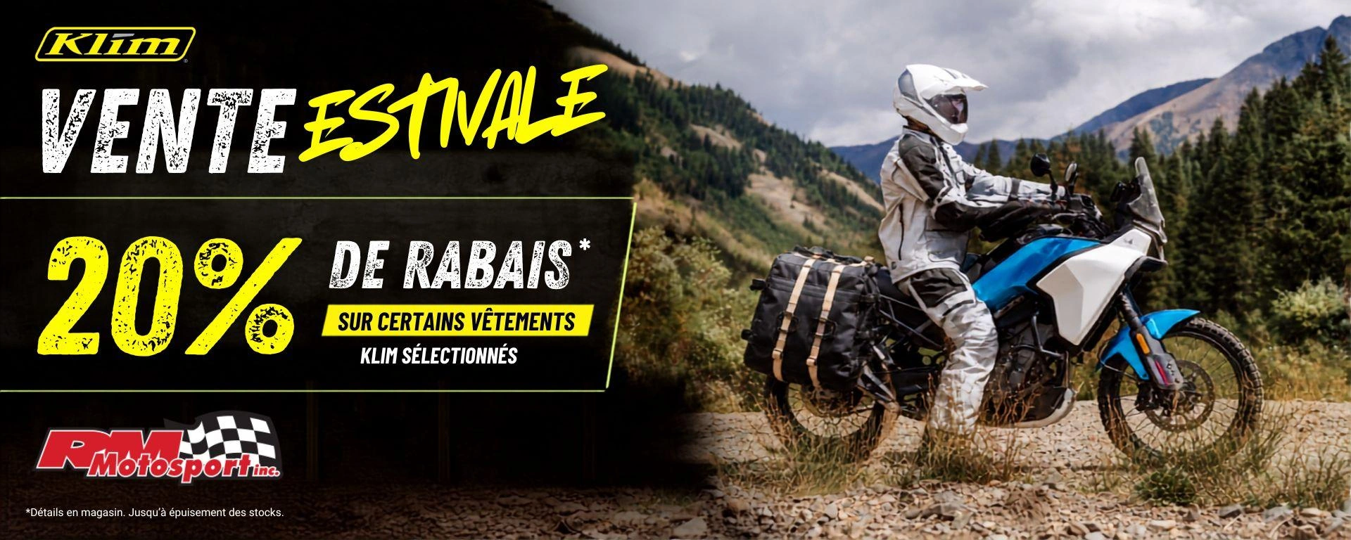 Promotion vêtements KLIM | 20 % de rabais alt
