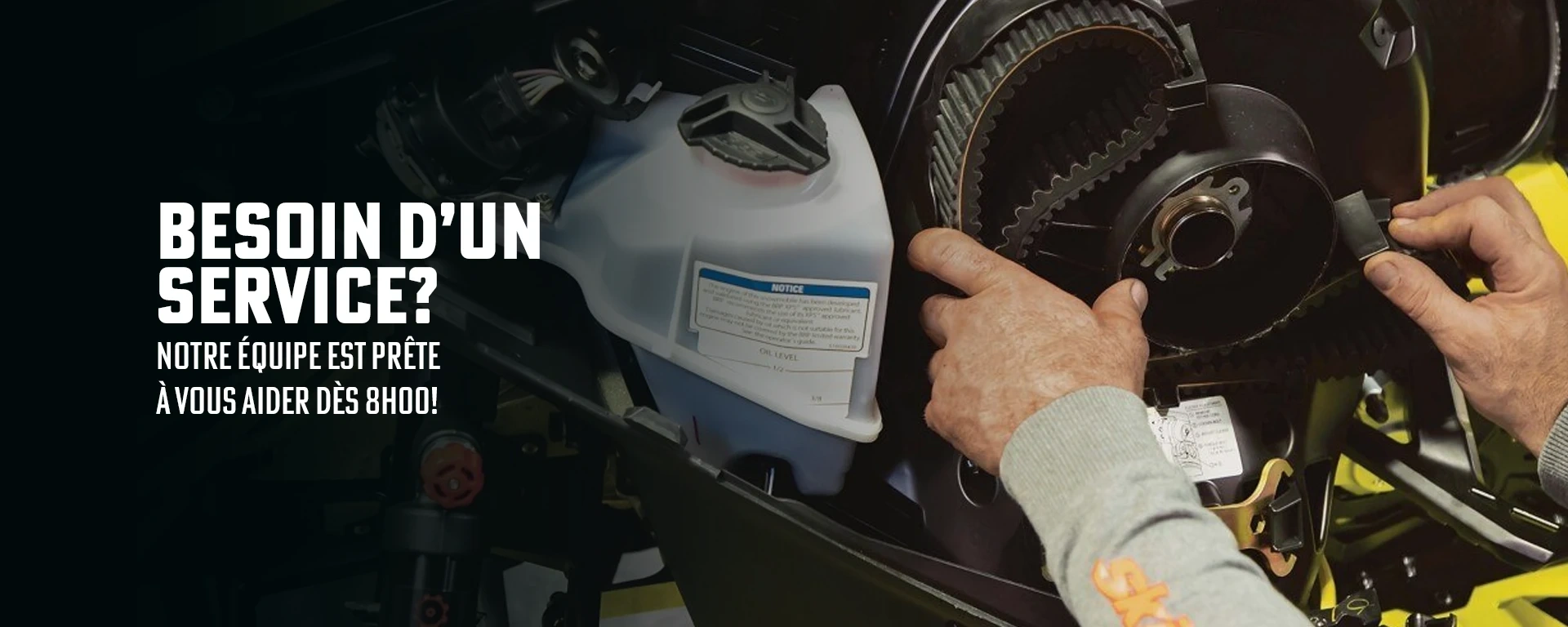 Besoin d’un service? Notre équipe est prête à vous aider dès 8h00! alt