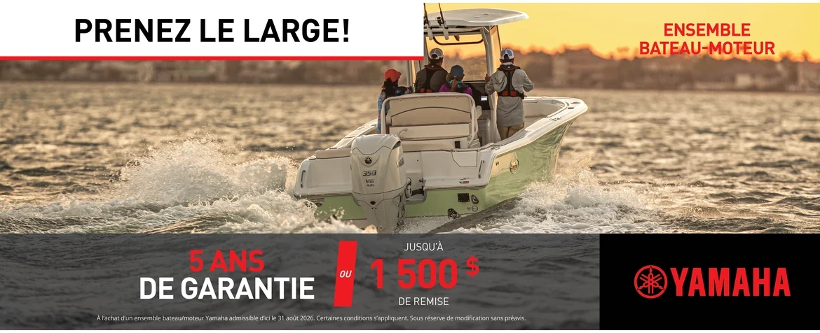 La vente Prenez le large — Moteur hors-bord (Boat Package)