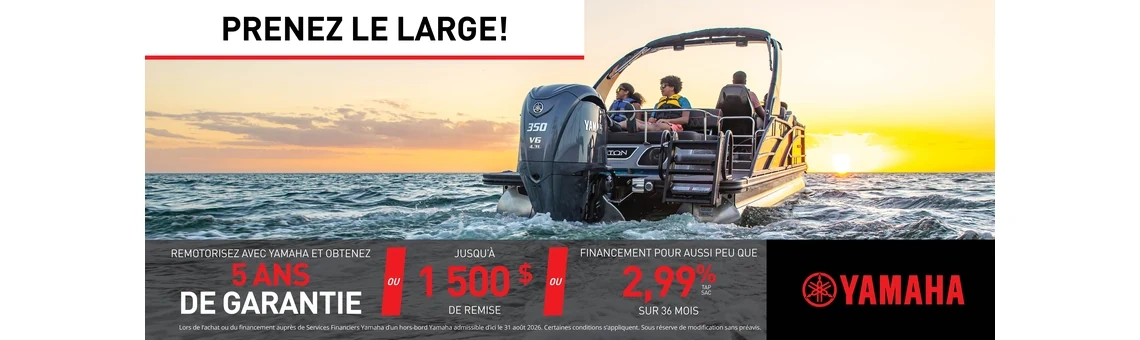 La vente Prenez le large — Moteur hors-bord (Repower)