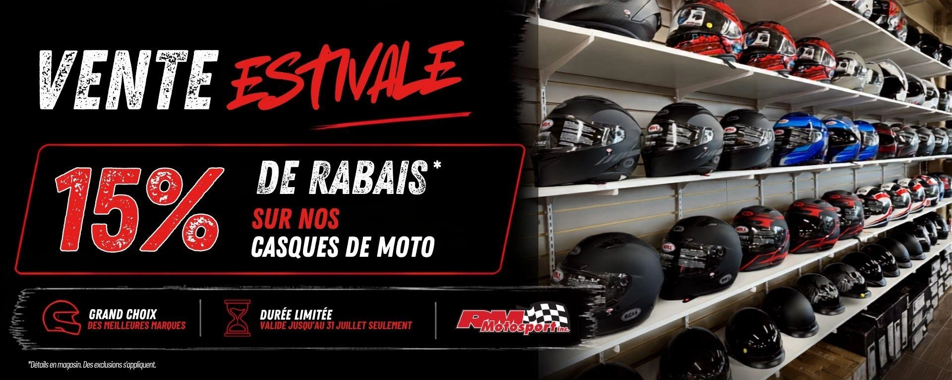 Casques de moto en promotion | 15 % de rabais alt