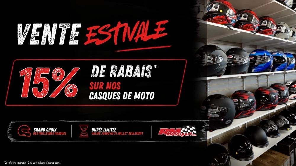 Casques de moto en promotion | 15 % de rabais alt