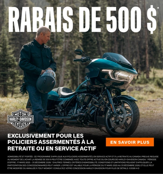 Rabais de 500$ pour les policiers, militaires et les vétérans alt