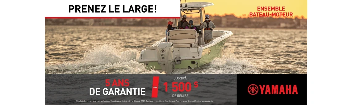 La vente Prenez le large — Moteur hors-bord (Boat Package)