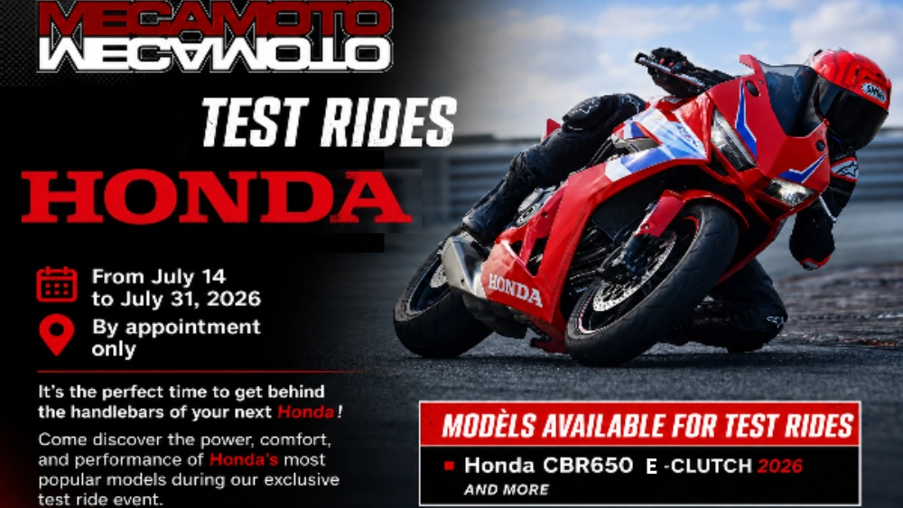 HONDA TEST RIDES CBR650R • CB750 HORNET • REBEL 500 • REBEL 1100 alt