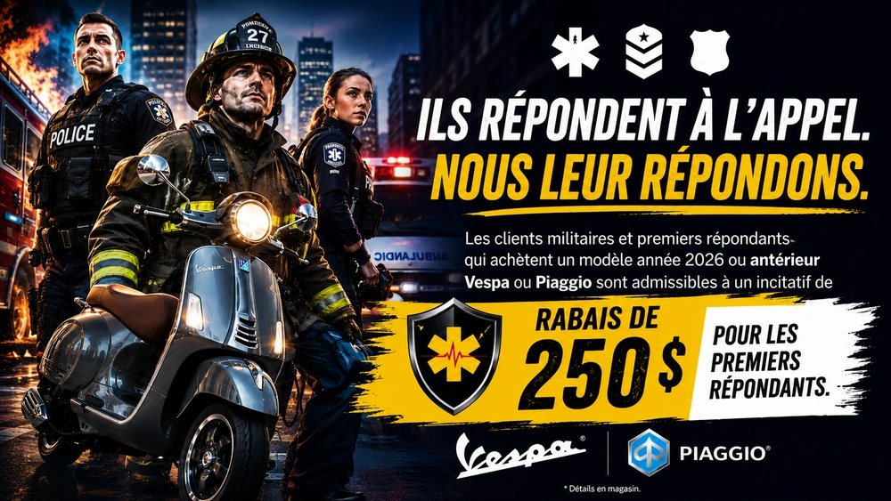 Rabais de 250 $ pour les premiers répondants alt