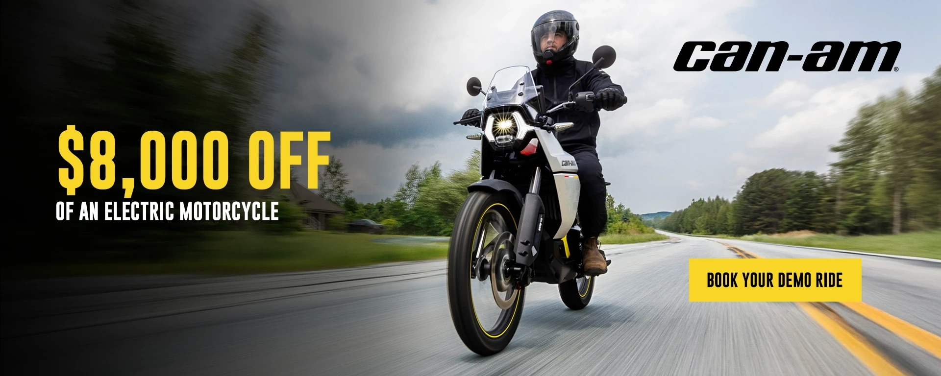 With the purchase of an electric motorcycle, $8 000 OFF alt