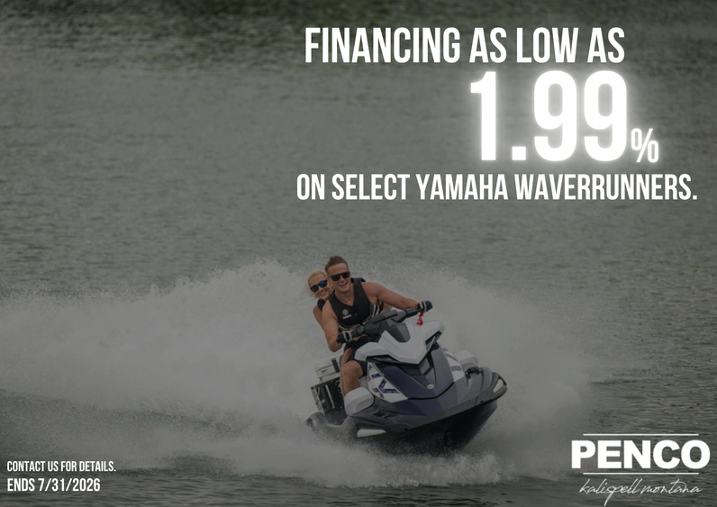 AS LOW AS 1.99% ON SELECT YAMAHA WAVERUNNERS alt