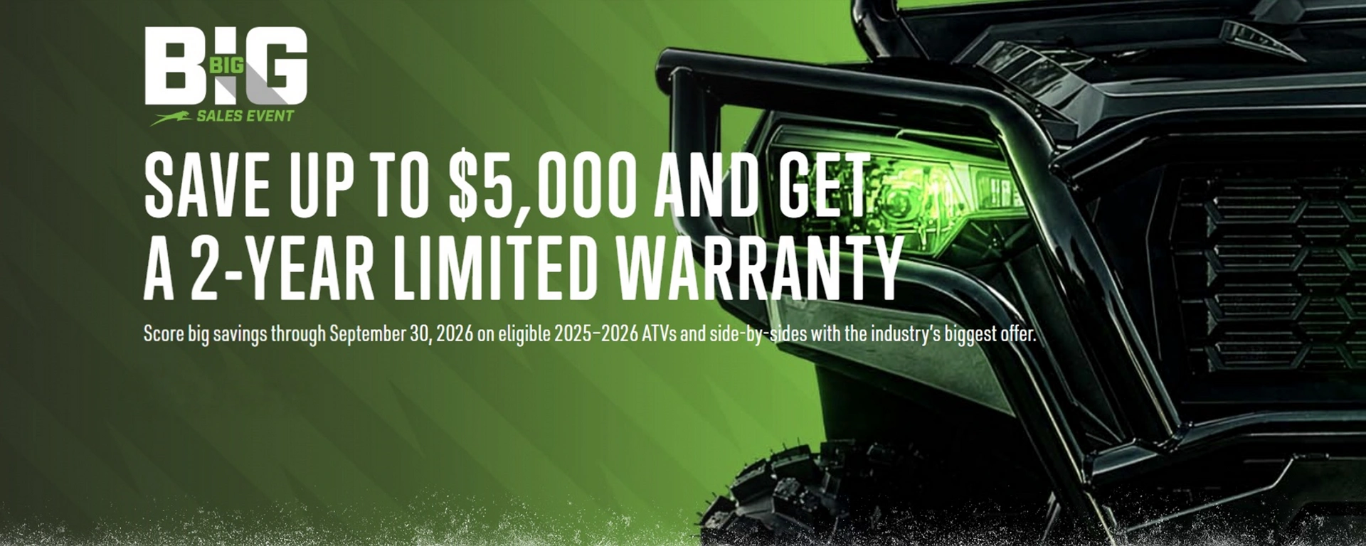 Arctic Cat Big Big Sales Event alt
