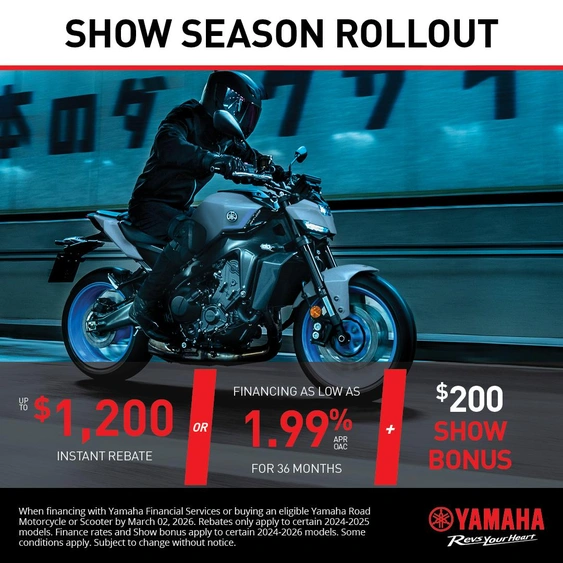 Show Season rollout on Yamaha Road Motorcycle alt