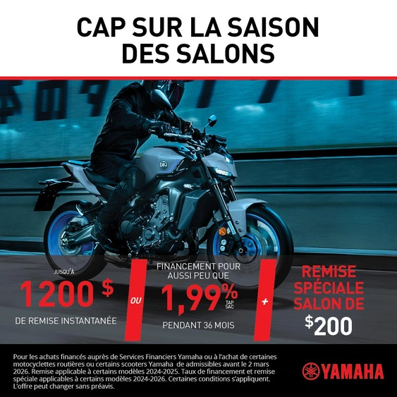 Cap sur la saison des salons sur les Motos Yamaha alt
