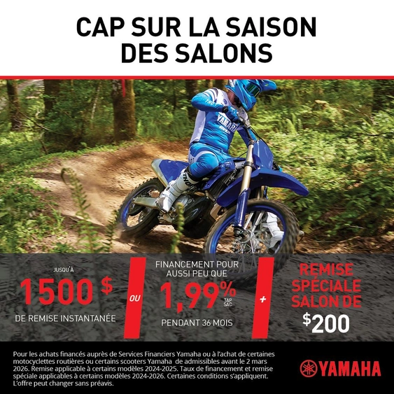 Cap sur la saison des salons sur les Motocross Yamaha alt