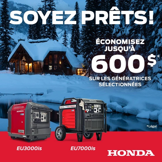 Be ready - Honda Generators alt