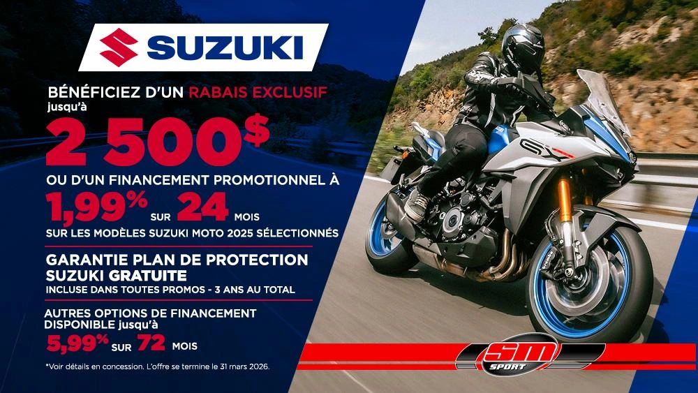 Promotions Suzuki | Motos alt