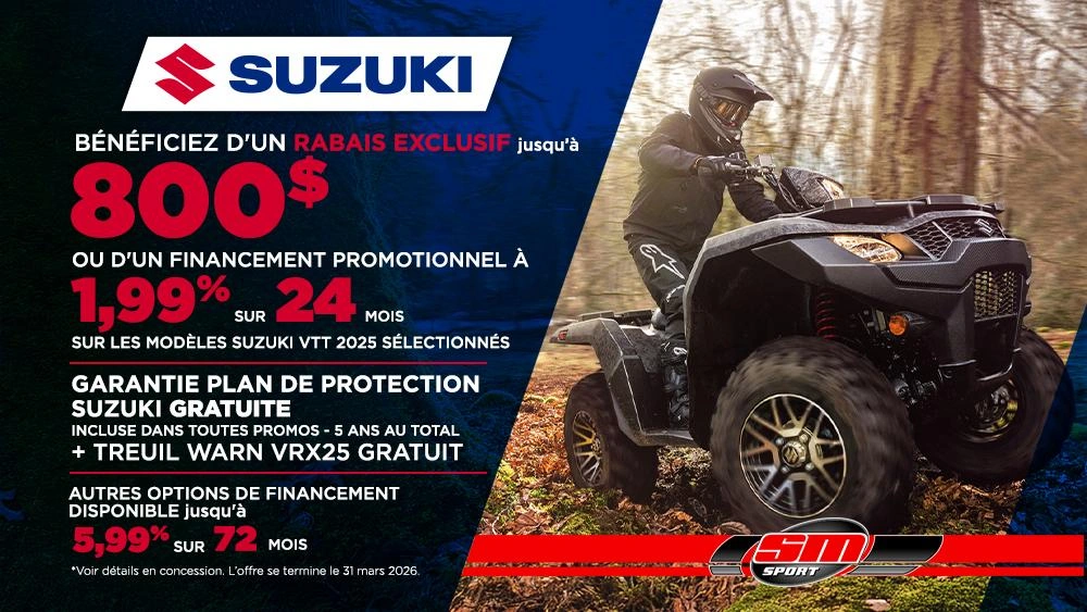 Promotions Suzuki | VTT alt