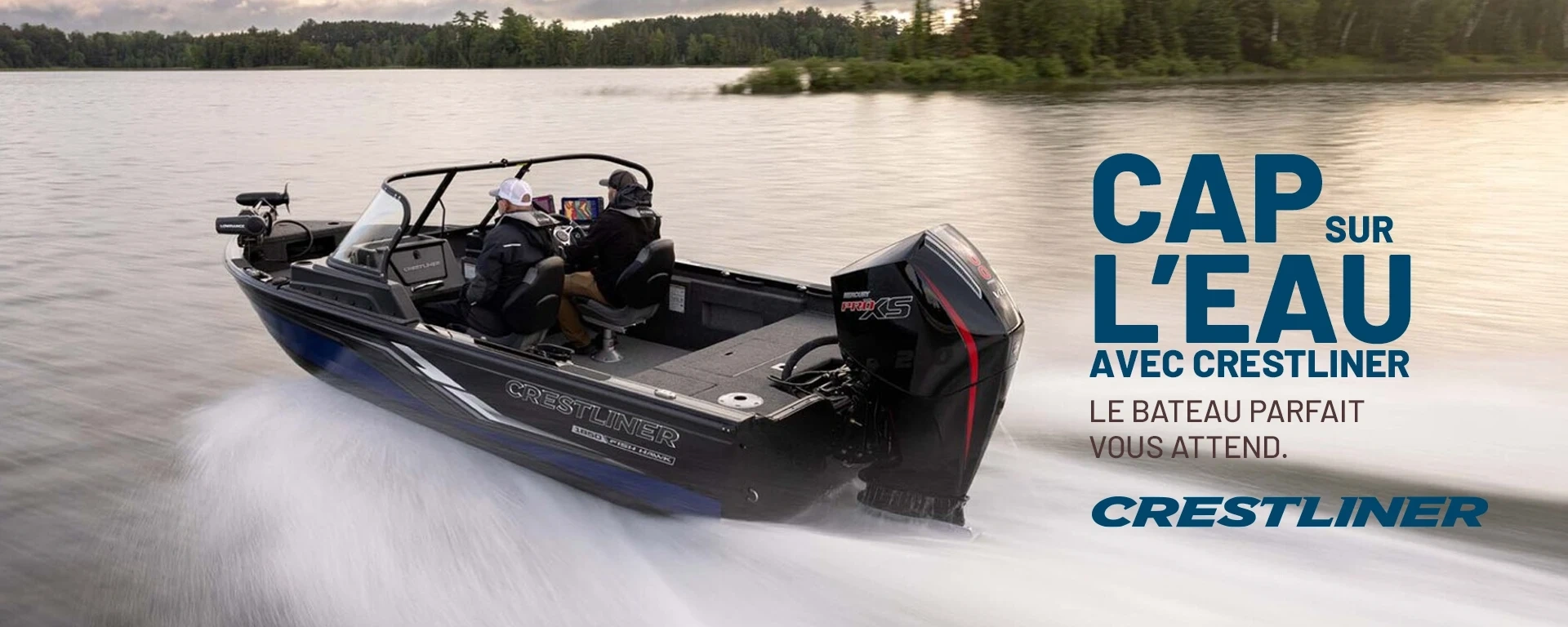 Cap sur l’eau avec Crestliner : le bateau parfait vous attend. alt