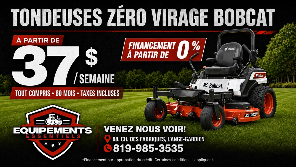 C’est le moment de passer à une tondeuse Bobcat! alt