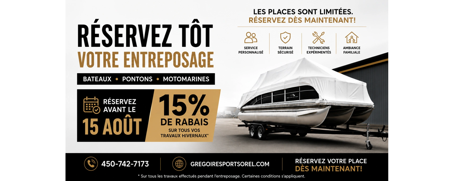 Réservez tôt votre entreposage et économisez alt