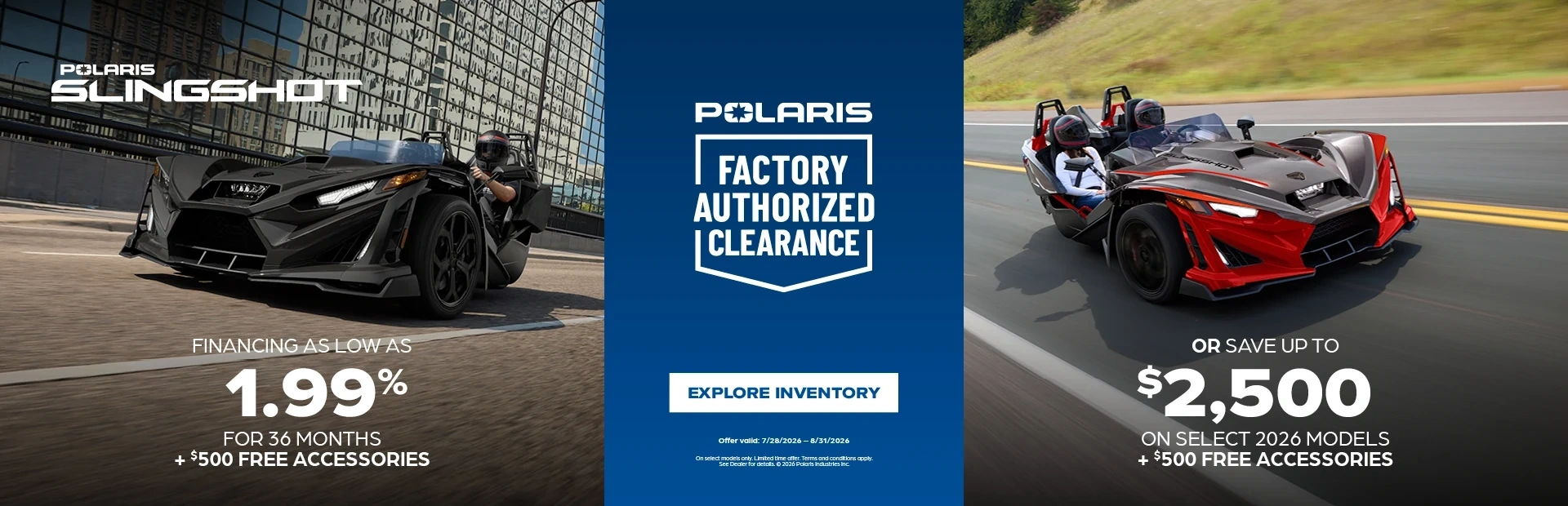 Factory Authorzied Clearance Promo 2 alt