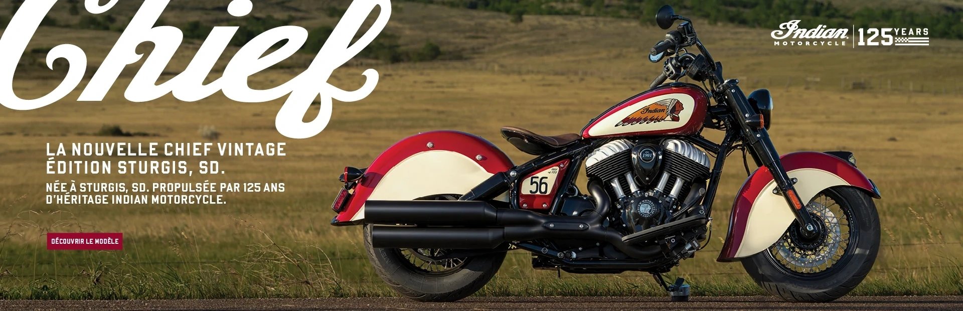NÉ À STURGIS, DAKOTA DU SUD. PROPULSÉ PAR 125 ANS D’INDIAN MOTORCYCLE. alt
