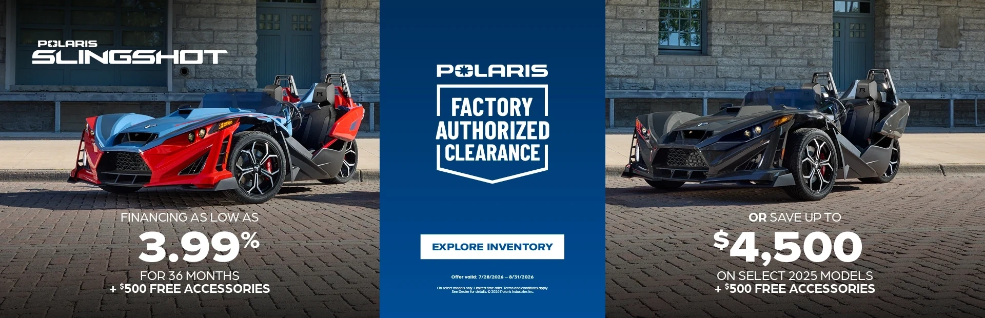 Factory Authorized Clearance Promo 3 alt