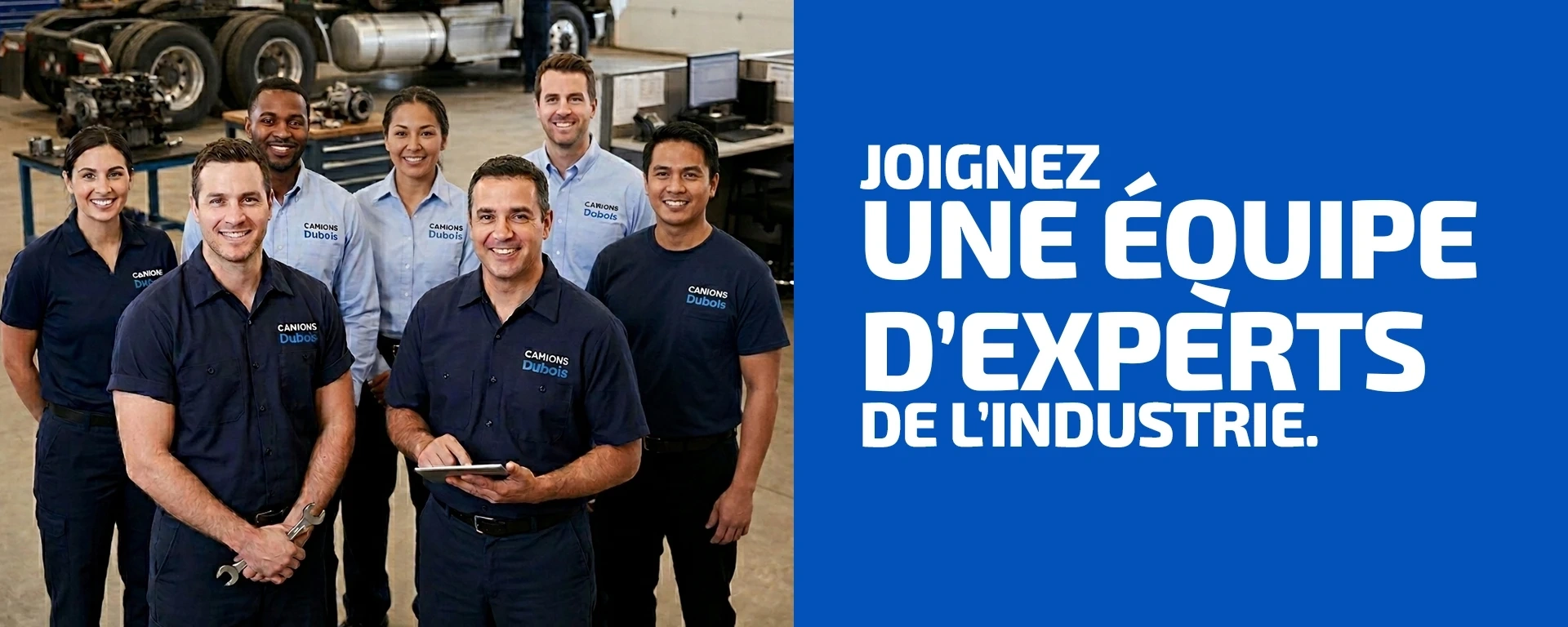 Joignez une équipe d’experts de l’industrie. alt