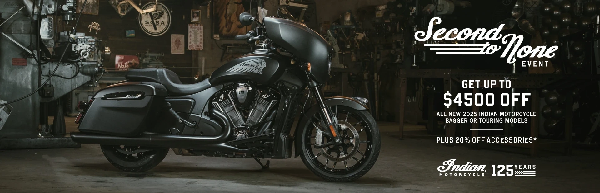Get up to $4500 off from Customer Cash & Trade-In Credits or 1.99% for 36 months on select 2025 Bagger or Touring Models alt