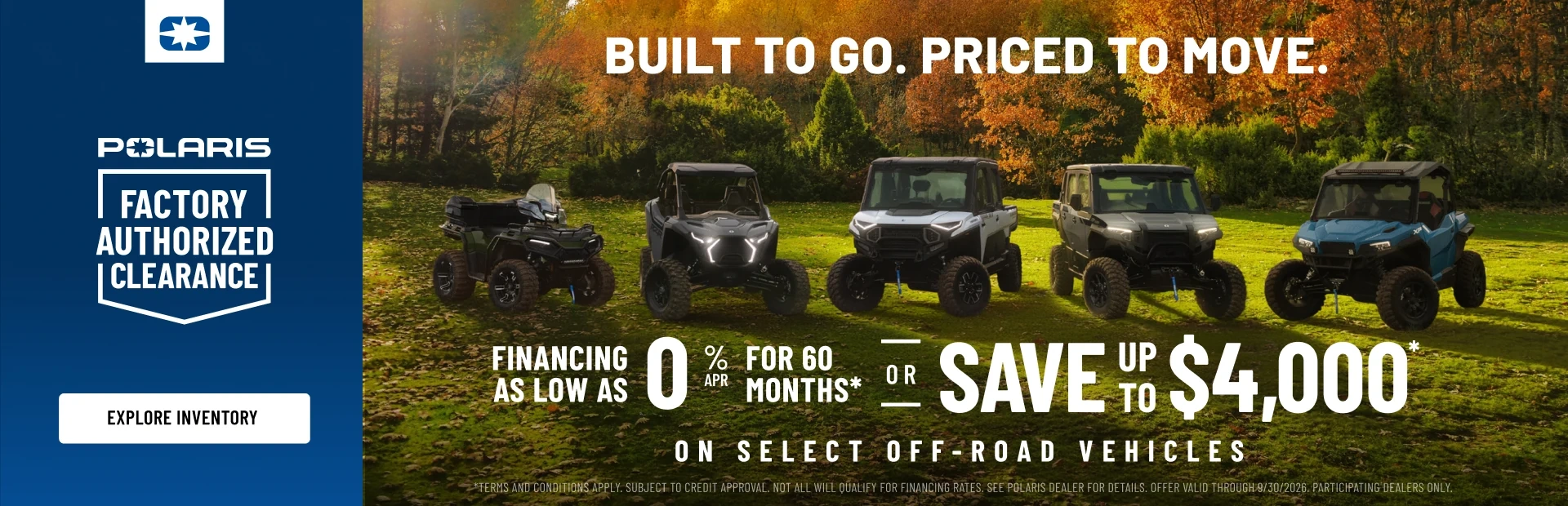 Factory Authorized Clearance Event
