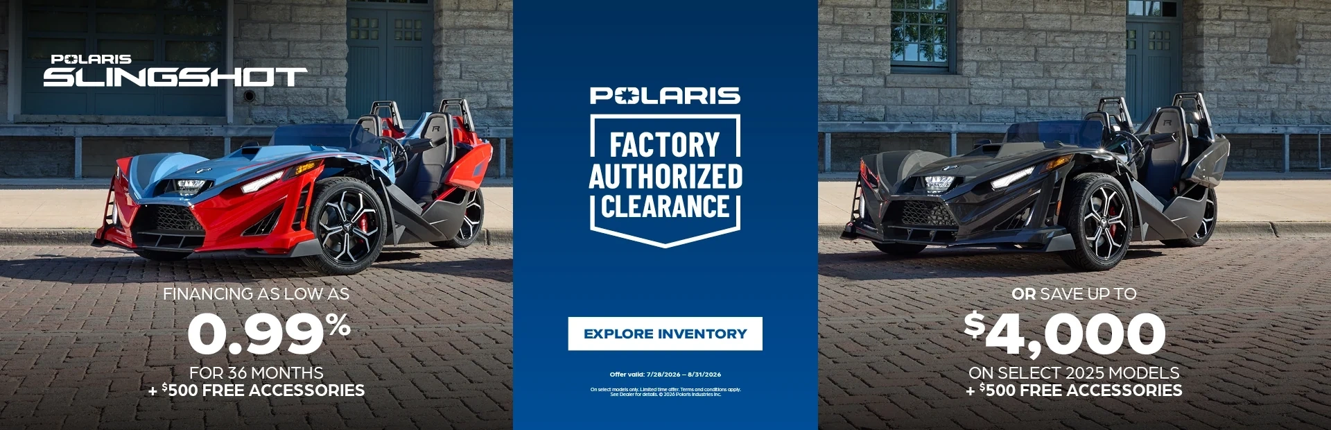 Factory Authorzied Clearance Promo 1 alt