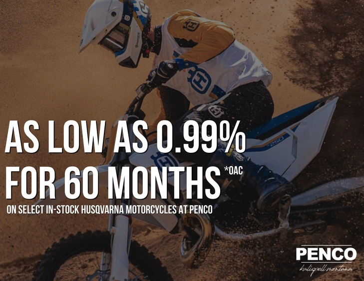 AS LOW AS 0.99% ON SELECT HUSQVARNA alt