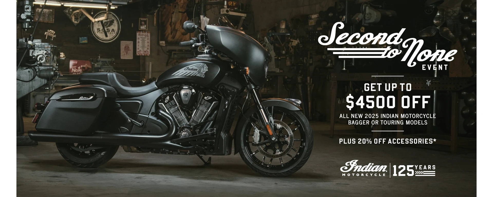 Get up to $4500 off from Customer Cash & Trade-In Credits or 1.99% for 36 months on select 2025 Bagger or Touring Models alt