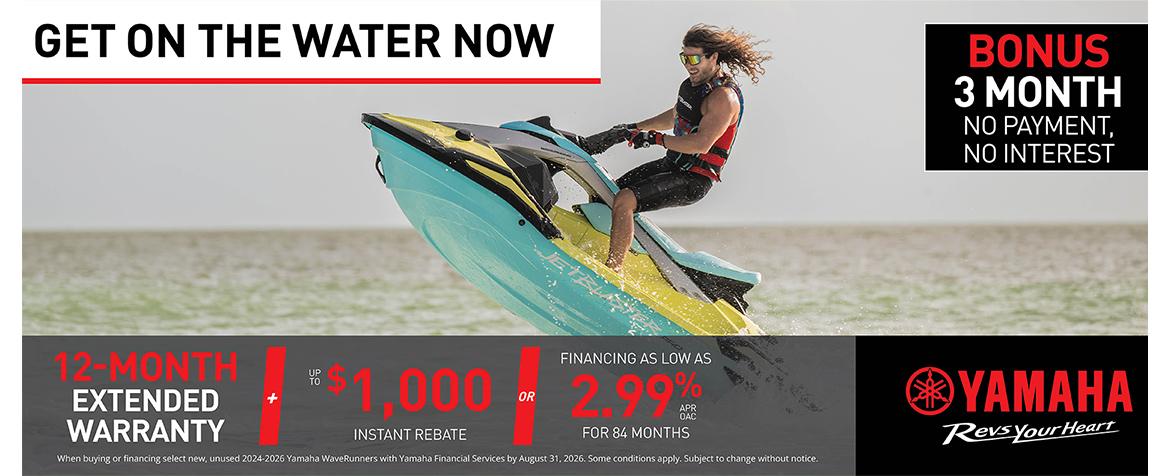 Get on the Water Now Sales Event