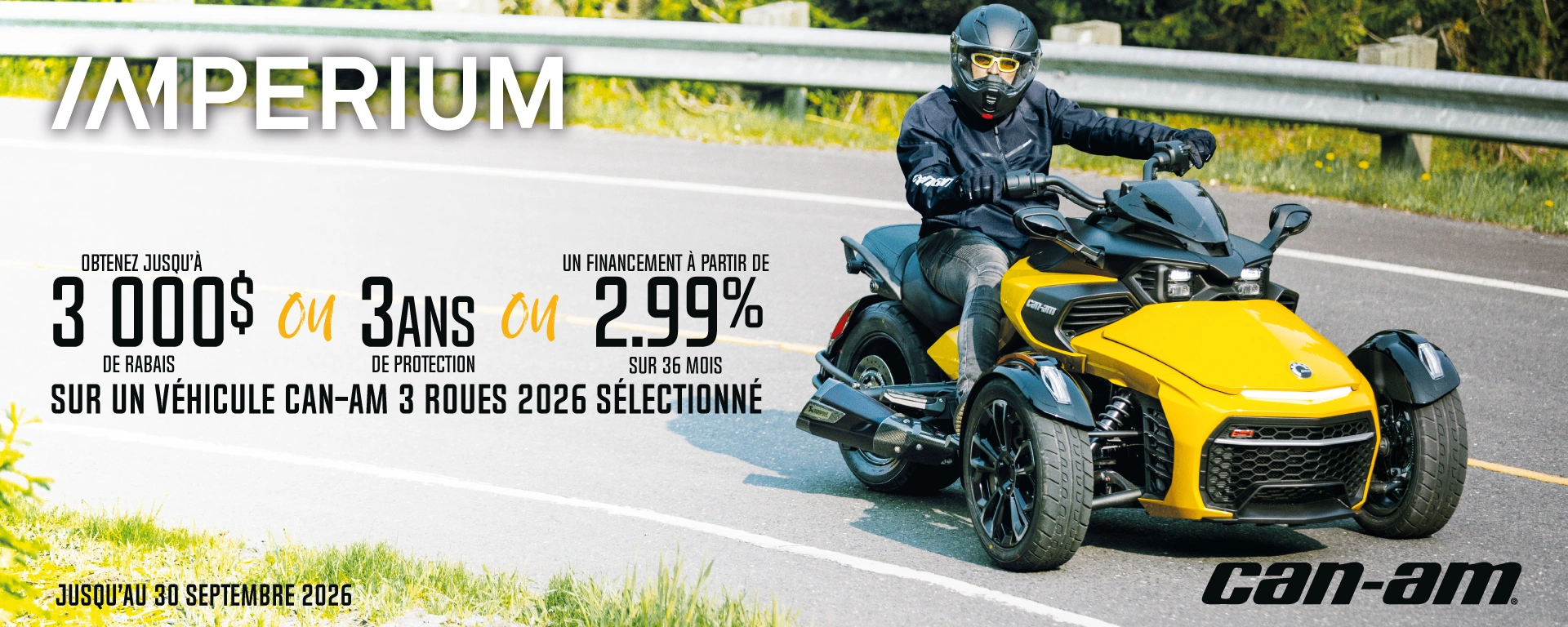 Promo Can-Am 3 roues alt
