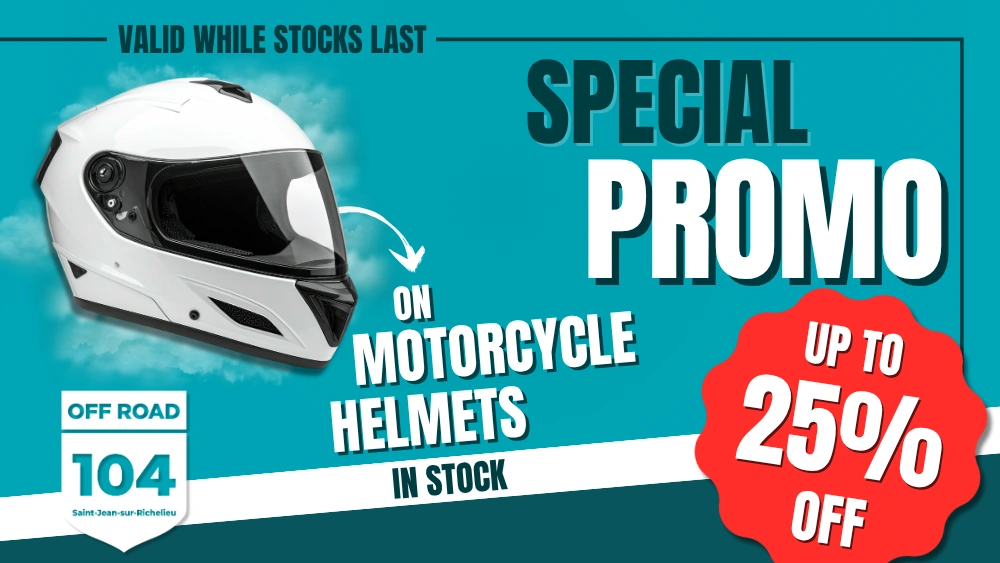 🏍️ Save Up to 25% on In-Stock Motorcycle Helmets! alt