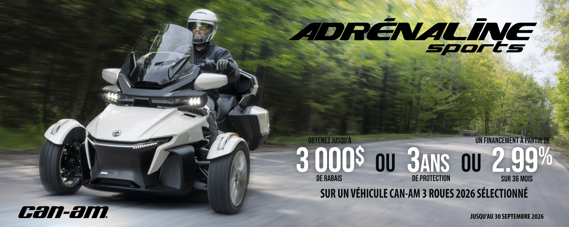 Promo Can-Am 3 roues alt