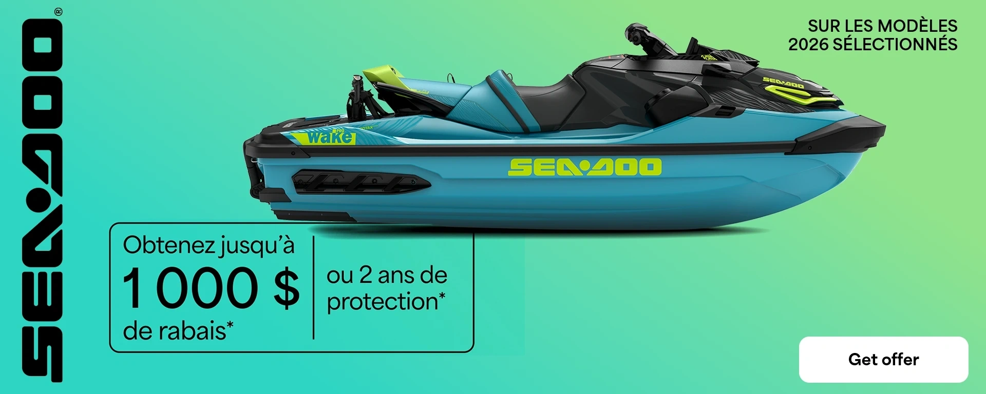 Obtenez jusqu'à 1 000 $ de rabais ou 2 ans de protection sur les modèles 2026 sélectionnés alt