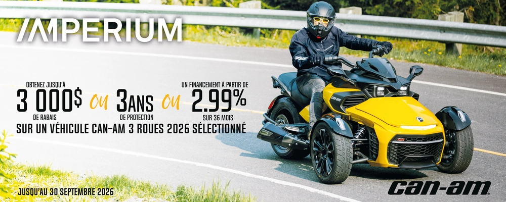 Promo Can-Am 3 roues alt