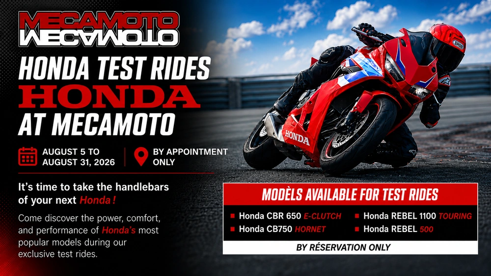 Come experience excellence on two wheels at MECAMOTO alt