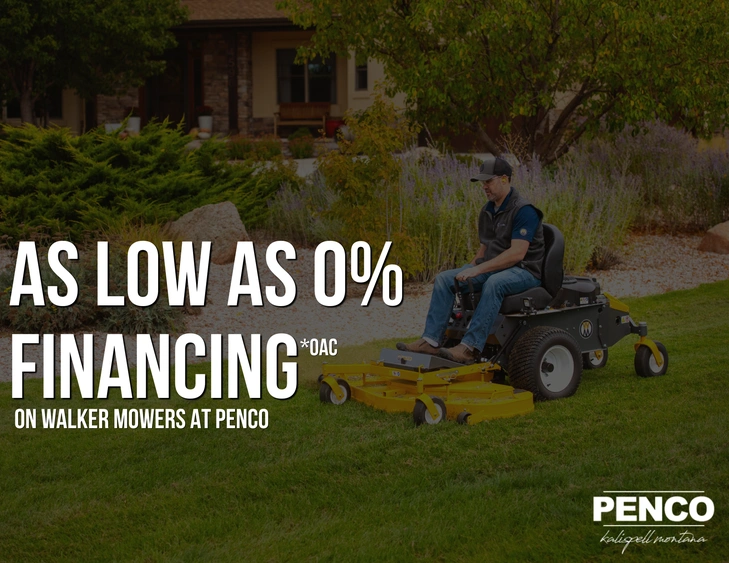 0% on Walker Mowers at Penco alt
