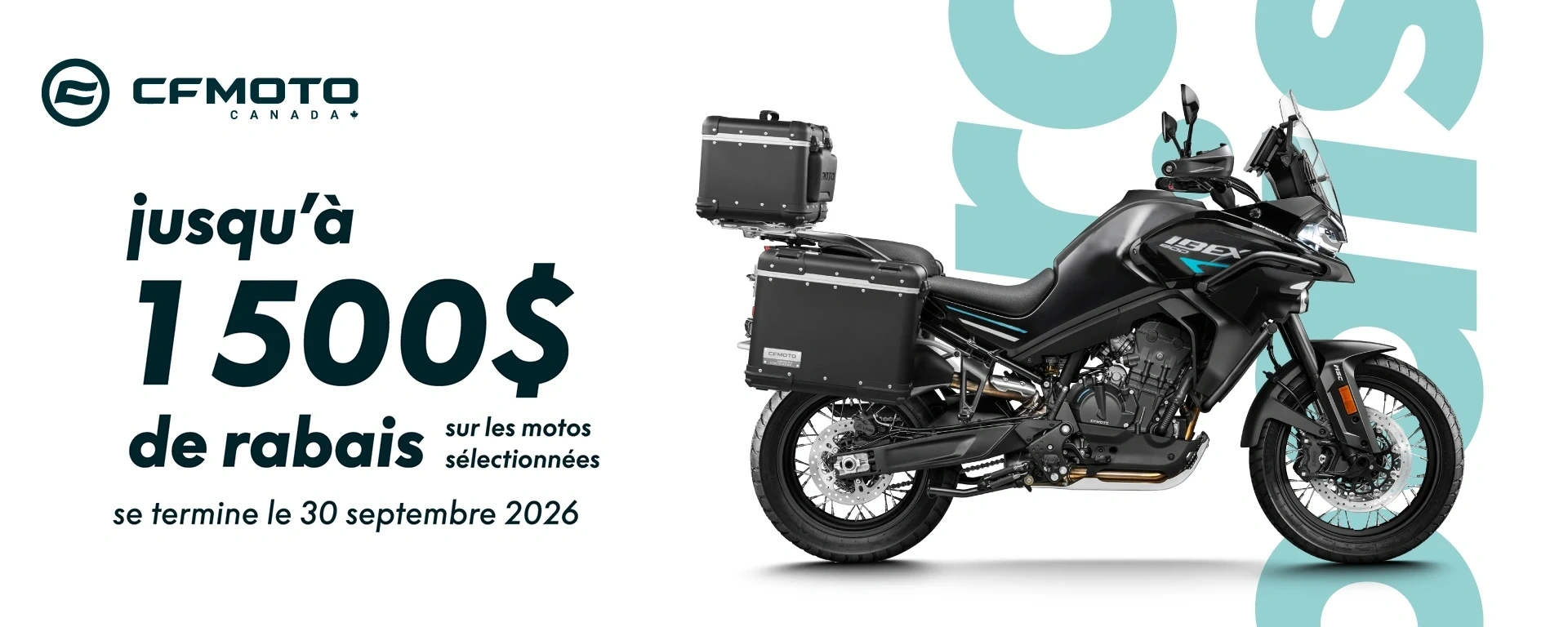 CFMOTO - MOTO - Jusqu'à 1 500 $ de rabais alt