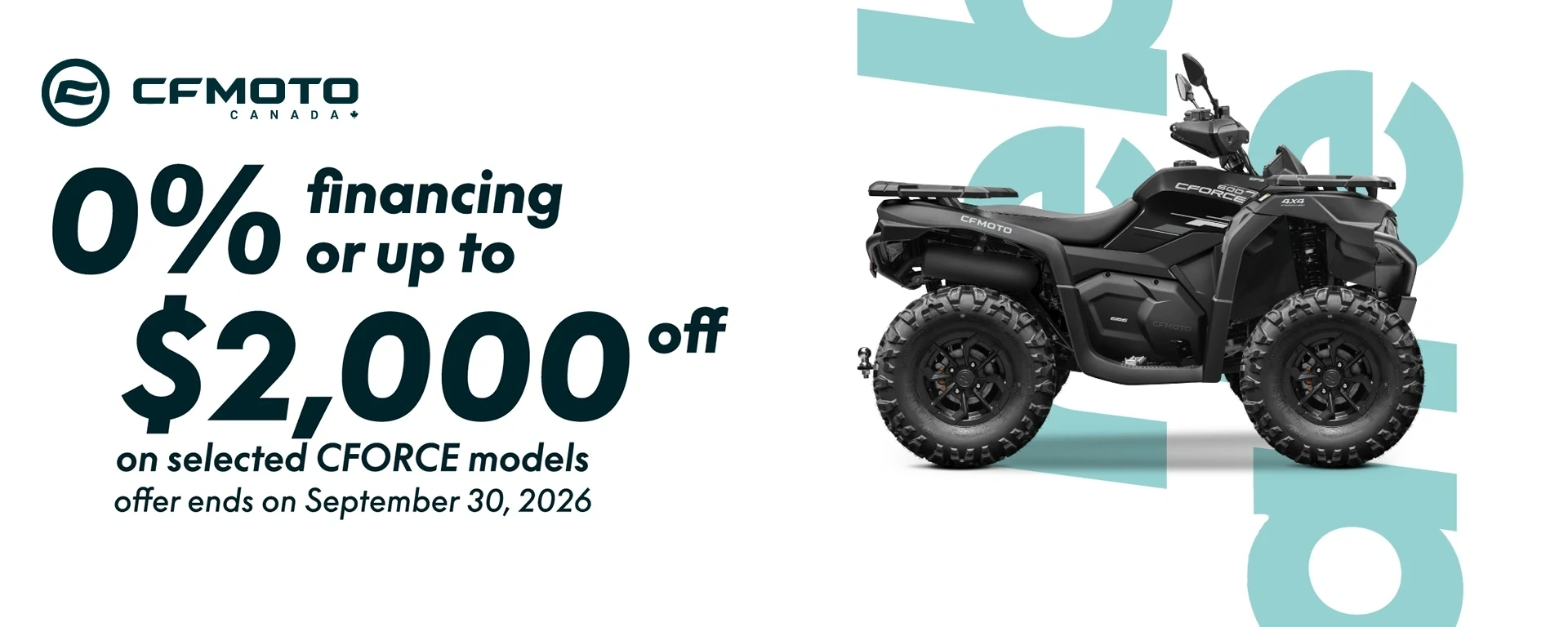 CFMOTO - CFORCE - Up to $2,000 OFF alt