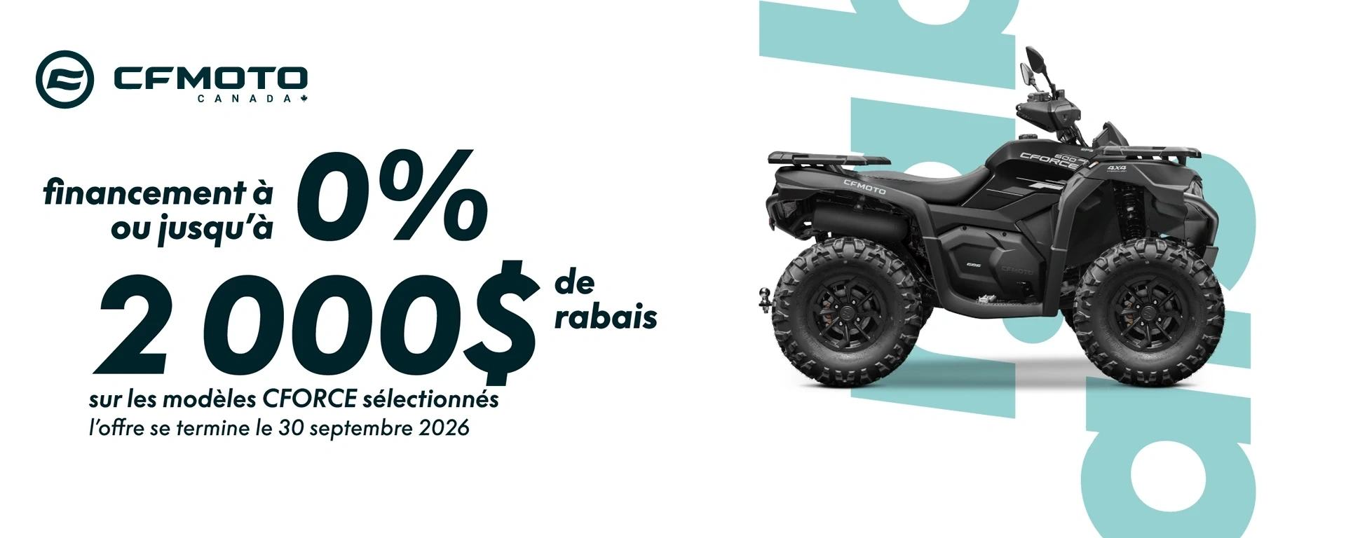 CFMOTO - CFORCE - Jusqu'à 2 000 $ de rabais alt
