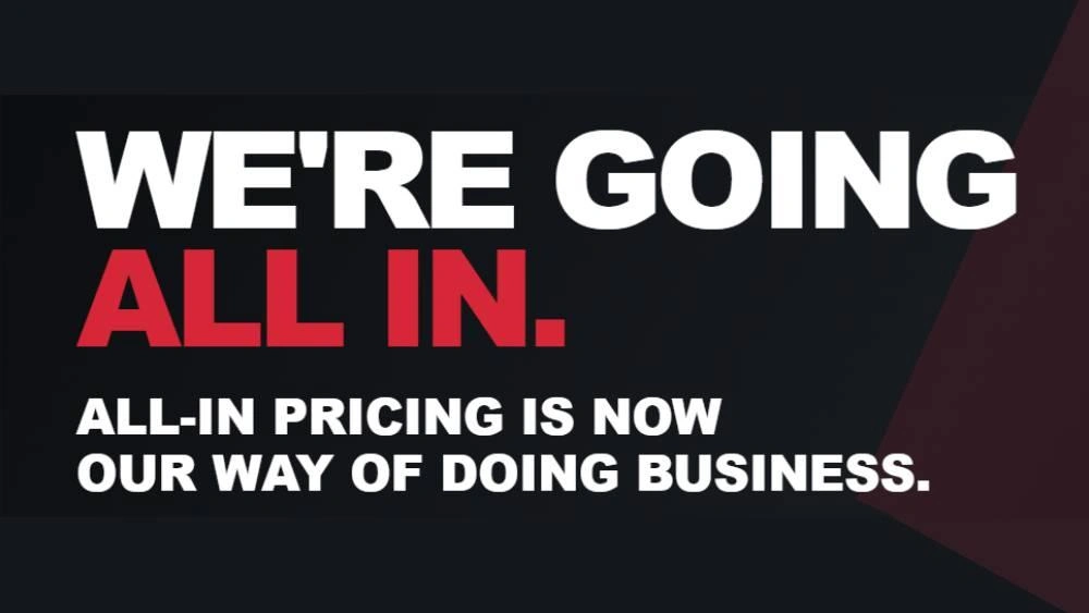 All In Pricing - No Hidden Fees, Ever. alt