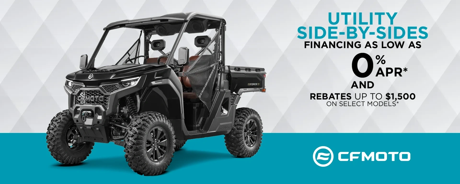 Financing as low as 0 % APR* and rebates up to $1,500 on select models* alt