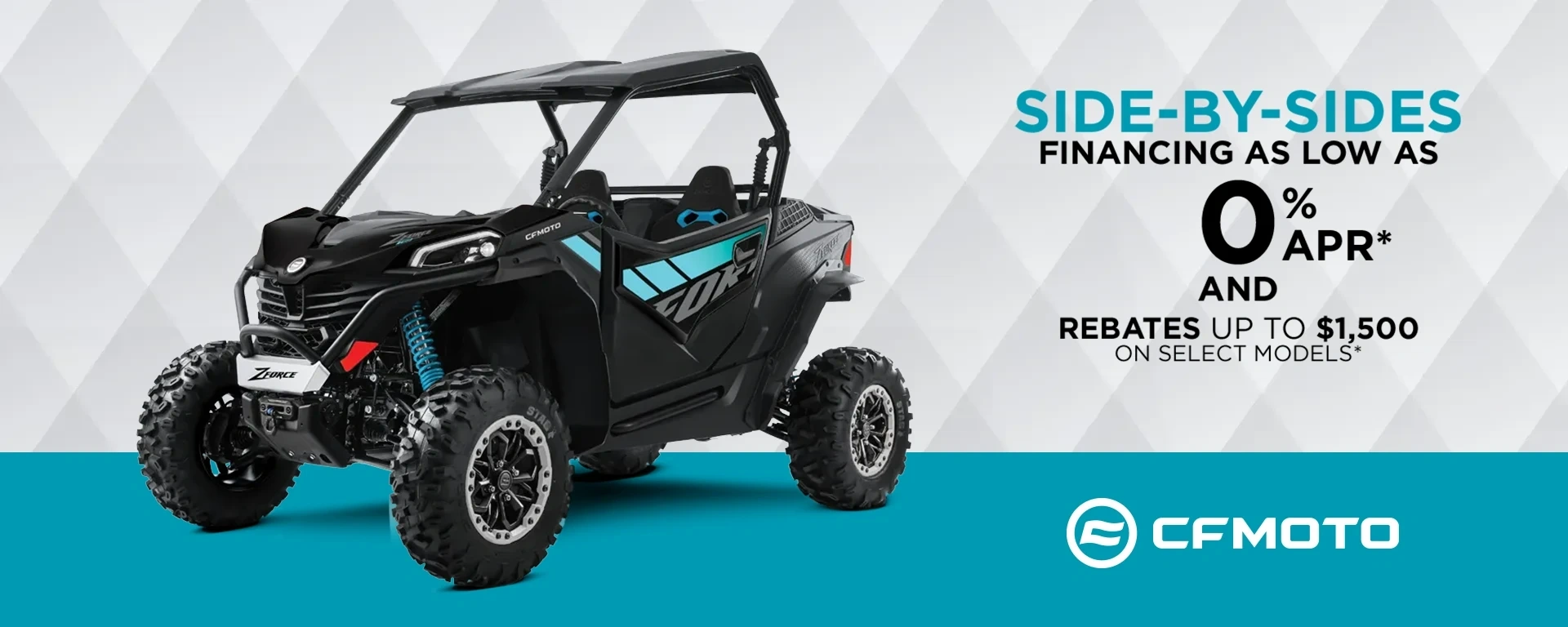 Financing as low as 0 % APR* and rebates up to $1,500 on select models* alt