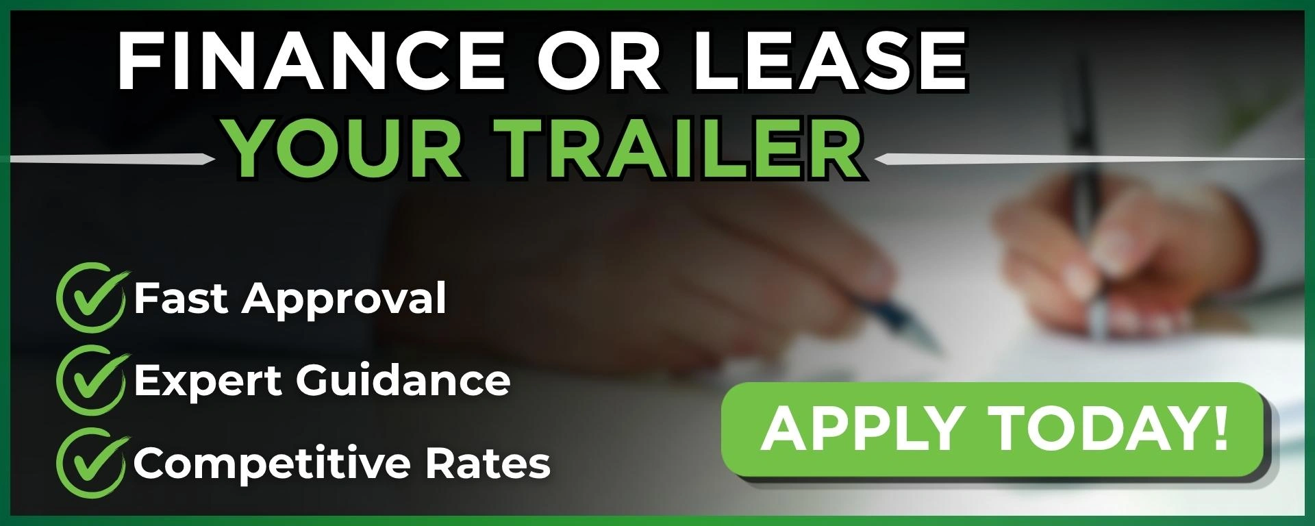 Speedway Trailers Complete Your Financing Application alt