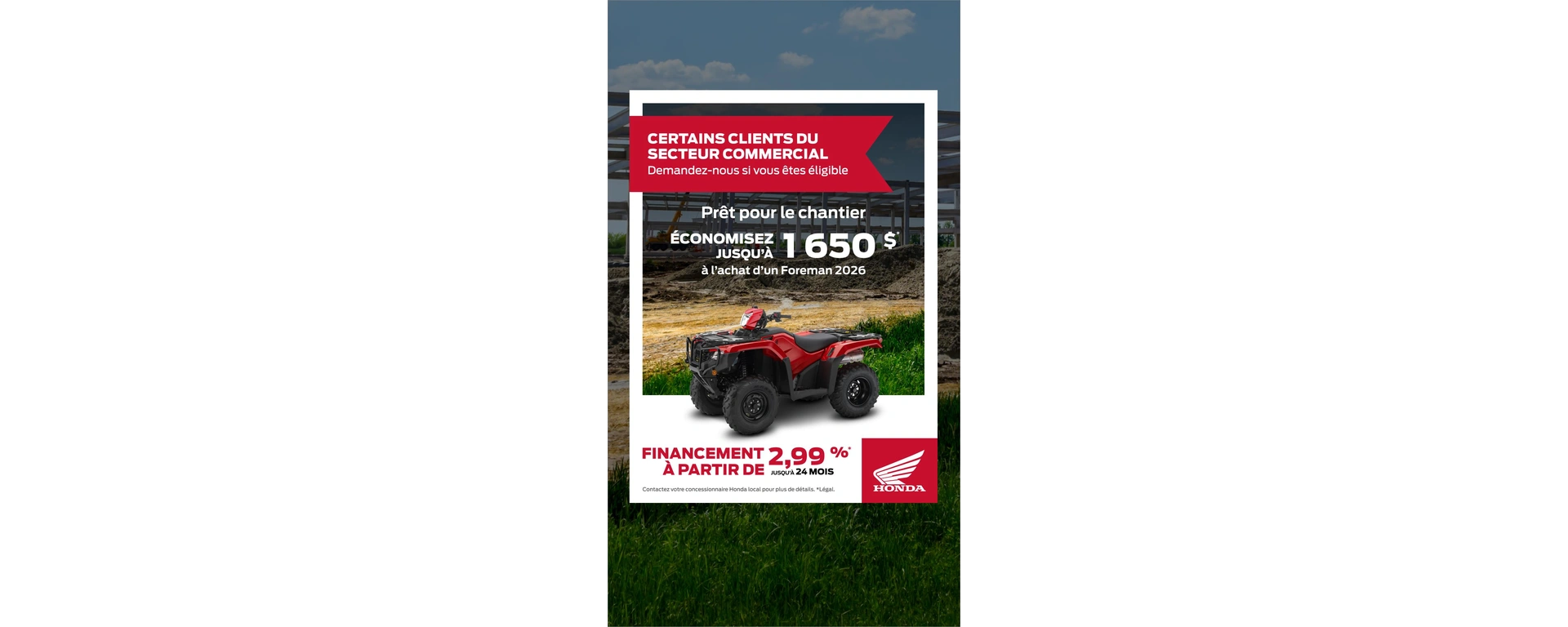 RABAIS COMMERCIAL SUR VTT 2026-2027 alt