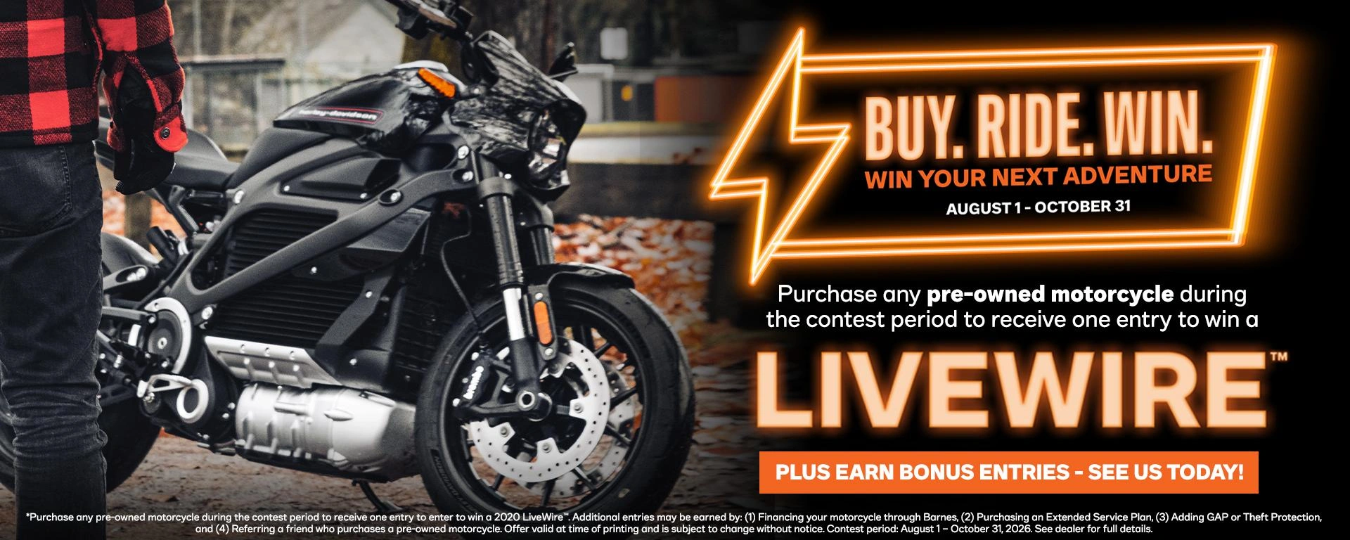 August 2026 - Buy. Ride. Win. alt