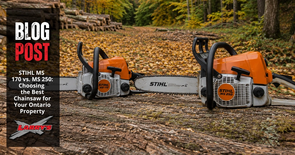 STIHL MS 170 vs. MS 250: Choosing the Best Chainsaw for Your Ontario Property alt
